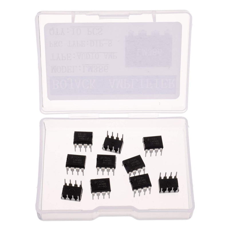 [AUSTRALIA] - BOJACK LM386N Low Voltage Audio Power Amplifier LM386 semiconductor DIP-8(Pack of 10 pcs) 