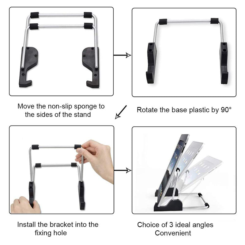 Mini Light Pad Stand - Adjustable Light Box Tablet Stand, 3 Angles Non-Skidding Metal Holder for A4 LED Tracing Box & Diamond Painting Light Pad Mini