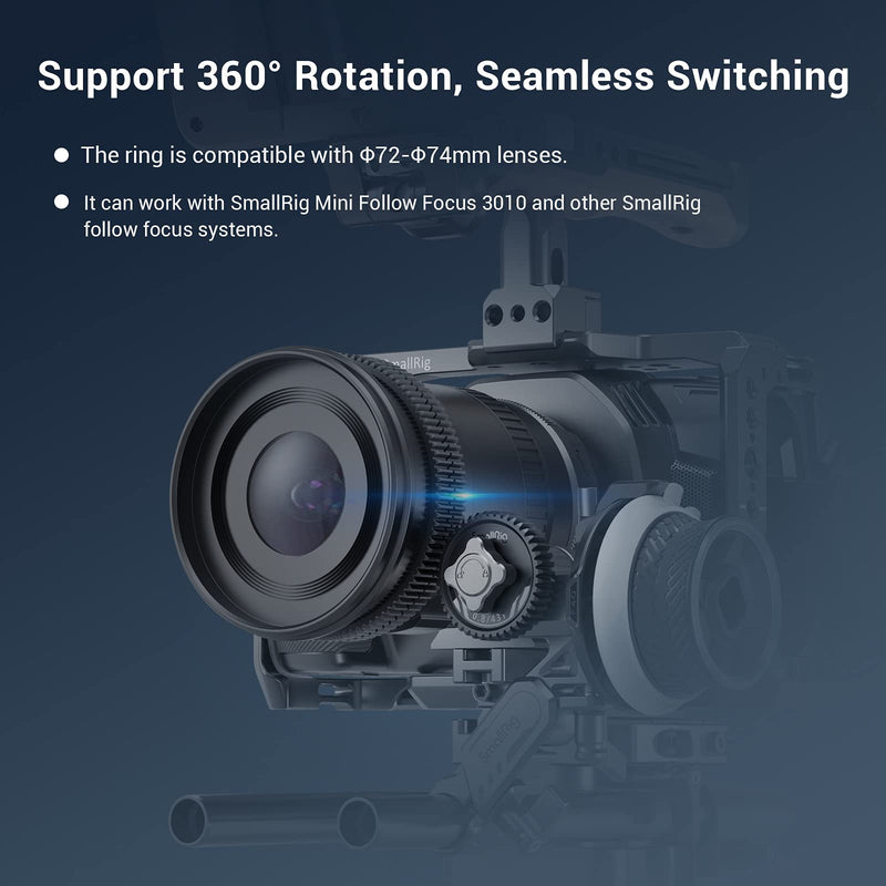 SmallRig Seamless Focus Gear Ring (72mm to 74mm) - 3293 Φ72-Φ74