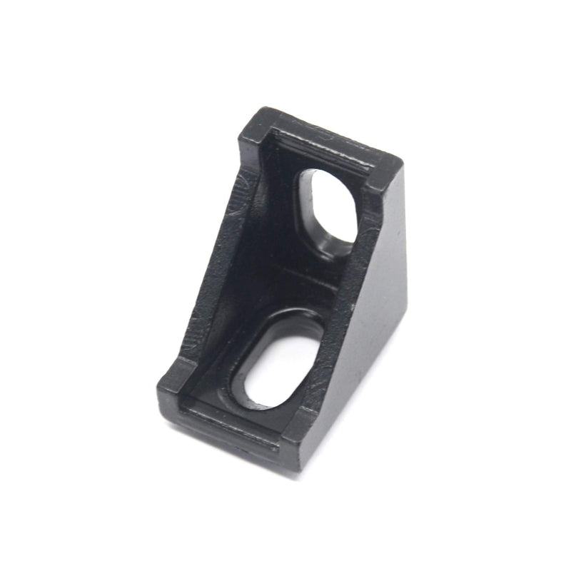 Befenybay 10PCS Extruded Aluminum Profile 2028 Corner Bracket Right Angle with Screws for 6mm Slot Aluminum Extrusion Profile 2020 Series (2028-Black-10 with Screws) 2028-Black-10 with screws