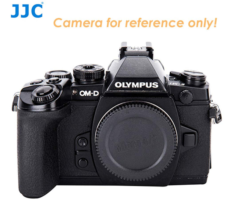(2 Packs) JJC M43 Lens Rear Cap Camera Body Cap, MFT Rear Lense Protective Cap, Micro Four Thirds Dust Sensor Cover, Compatible with Olympus / Panasonic Lumix Micro 4/3 Mirrorless Camera