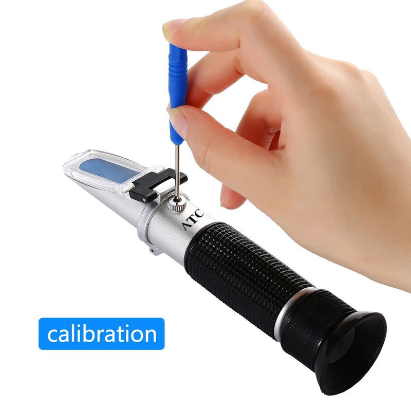 Meichoon 0~32% Brix Refractometer with ATC Digital Handheld Refractometer for Sugar, Food, Fruit, Beverages Honey DH14