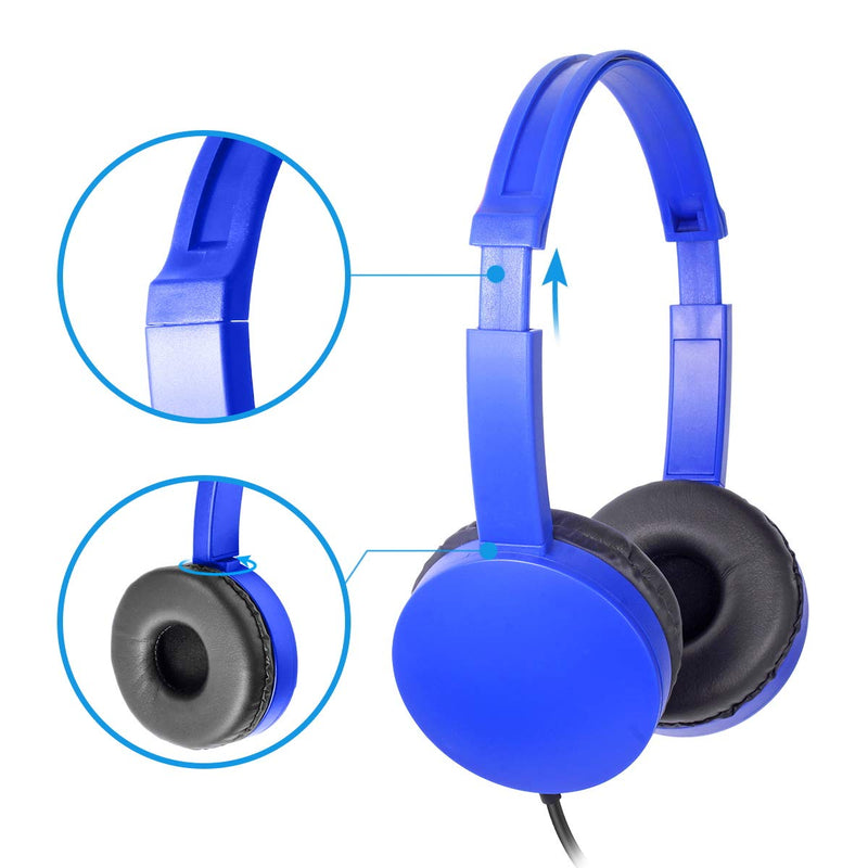 [AUSTRALIA] - Kaysent School Headphones for Classroom Students - (KHPC-5Mixed) 5 Packs Multi-Colors Kids' Headphones for School, Library, Computers, Children and Adult(No Microphone) … 5 Mixed 