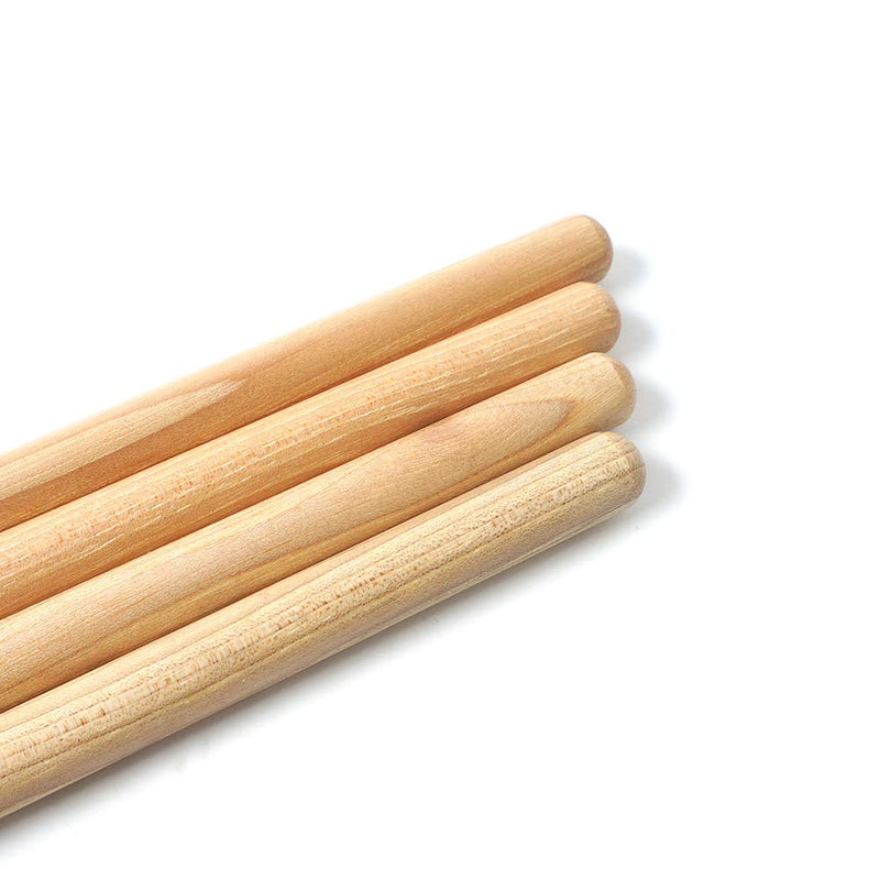 5A Drumsticks,SUNYIN Hickory Drum Stick,Comfortable Grip feeling Smooth Wood Tips 2 Pairs Well Weight For percussion Rhythm