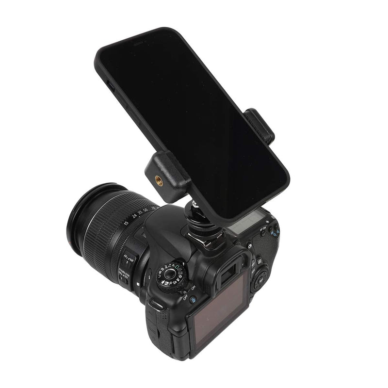 Hot Shoe Mount Adapter Kit,Pellking Phone Holder for DSLR Camera Action Camera GoPro Hero 9 8 7 6 5, Akaso,DJI OSMO Action (hot Shoe Phone & Extension arm)