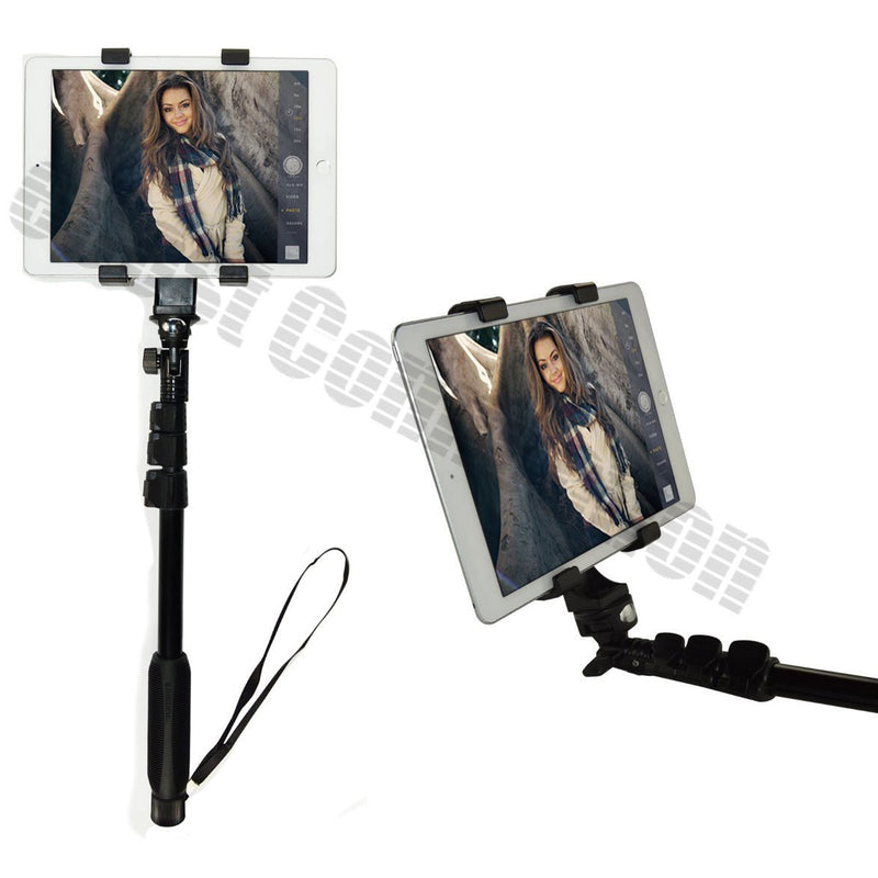 Acuvar Tablet Holder Tripod Mount (Universal) fits iPad Tablets and Other Tablets + an eCostConnection Microfiber Cloth Tablet Mount