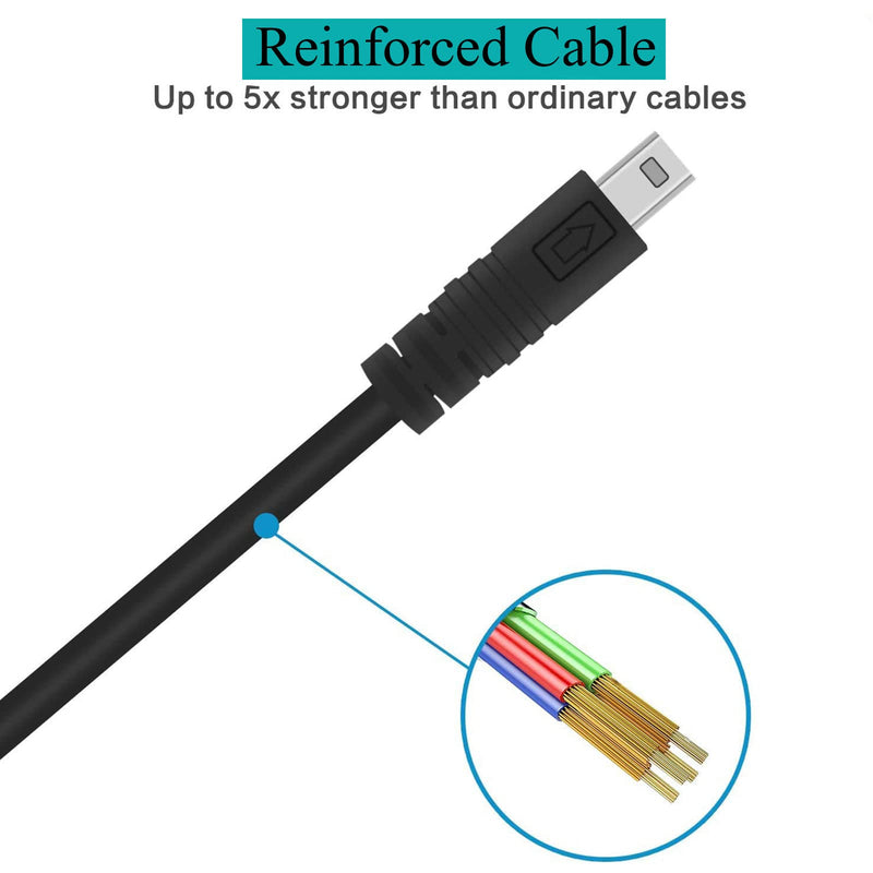 Replacement UC-E6 Cable, USB Photo Transfer Cord Charger Cable for Nikon CoolPix, L, D, P, Series Digital Camera D3300 D750 D7200 Coolpix L340 L32 A10 P520 P500 S6000 S9200 S3300 S9100(4.9ft)