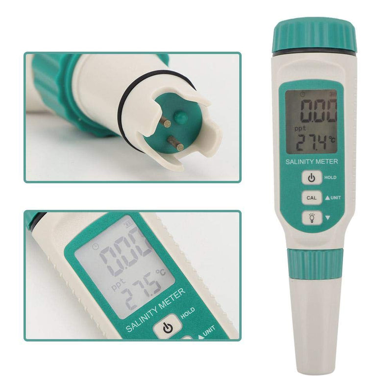 [AUSTRALIA] - Smart Sensor AR8012 Portable Digital Salinity Tester with LCD Display & Instruction Manual for Water Source Monitoring, Aquaculture 
