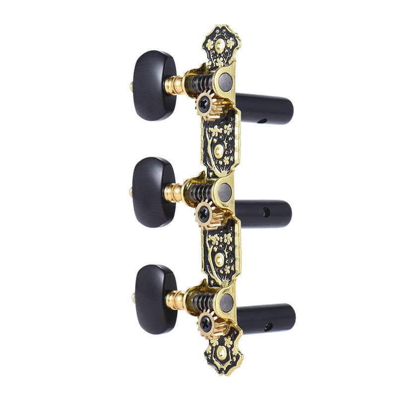ammoon Alice AOS-020HV3P 2pcs(L&R) Acoustic Classical Guitar Tuning Keys Pegs String Tuners 3+3 Machine Heads (Short)