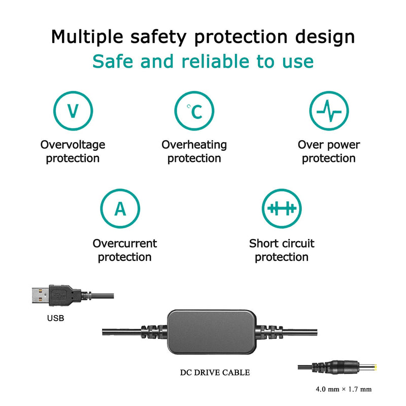 [AUSTRALIA] - DMW-BLH7E BLH7 Dummy Battery DMW-DCC15 USB Cable for Lumix DMC-GM1 GM5 GF7 GF8 GF9 LX10 LX15 Camera 