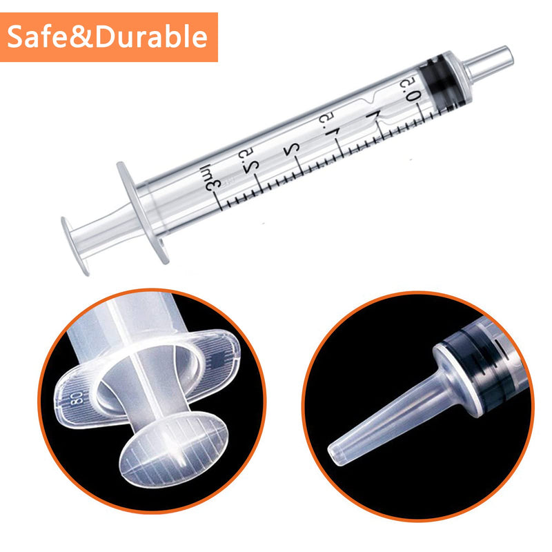 [AUSTRALIA] - 40 Pcs 3 ml/3 cc Plastic Syringes No Needle Individually Package (3ml/3cc,40) (3ml 40pcs) 3ml 40.0 