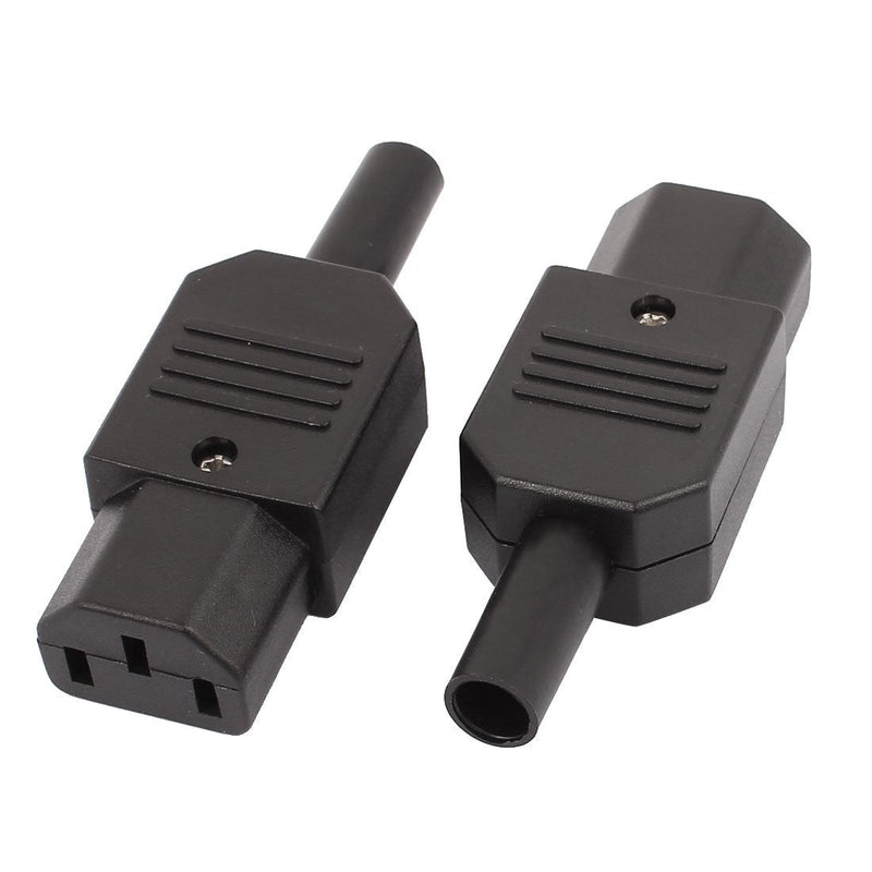 uxcell a16040500ux0133 9Pcs 10A AC250V IEC C13 Plug Rewireable Female Inline Power Socket Connector (Pack of 9)