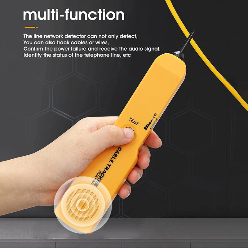 Wire Tracer Electrical Circuit Tracer Tone Generator and Probe Kit,Circuit Breaker Finder Network Cable Continuity Tester Electric,Automotive Wire Tracker Telephone Line Finder Toner Detector Tool