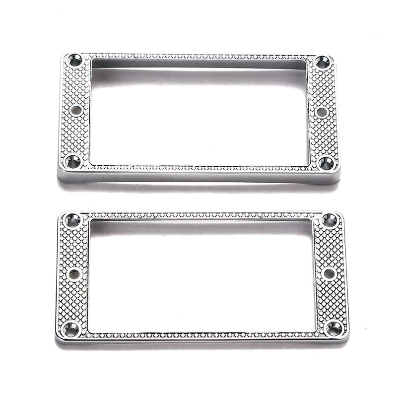 Alnicov 2pcs Curved Ring Humbucker Pickup Bottom Frame for LP Guitar