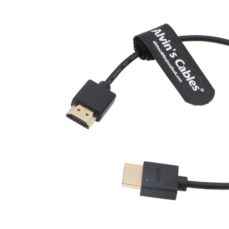 [AUSTRALIA] - Alvin's Cables Z Cam E2 HDMI Thin and Flexible Cable High Speed Ethernet for Portkeys BM5 Monitor Straight to Straight 30CM Straight to Straight Thin and Flexible 0.3 Meter 