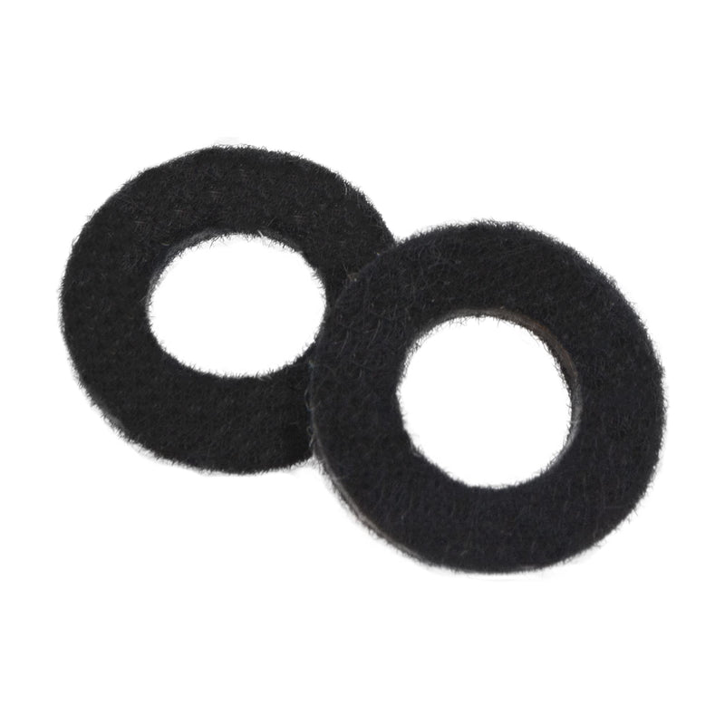 20Pcs Yootones Trumpet Valve Felt Washers Cushion Trumpet Top Cap Felt Pads Compatible with Trumpet Replacement Musical Instrument Accessory (Black) Black