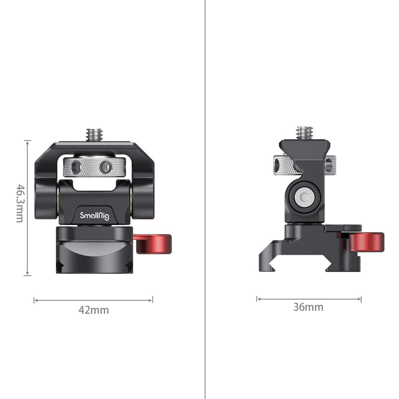 SMALLRIG Field Monitor Mount Monitor Holder Swivel and Tilt Adjustable with NATO Clamp Mount for 5" and 7" Monitor - 2906 nato base