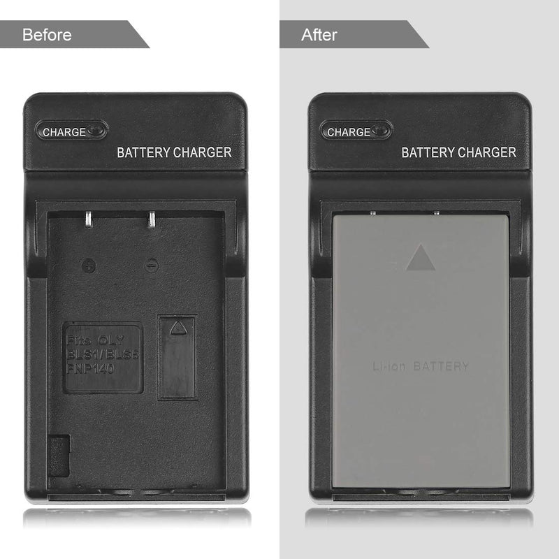 BLS-5 BLS-1 Battery Charger for Olympus E-PL1, E-P3, E-PL3, E-P1, E-P2, Evolt E-420, Evolt E-410, BLS-1, Evolt E-450, Evolt E-620, PS-BLS1, PS-BCS1, Evolt E-400