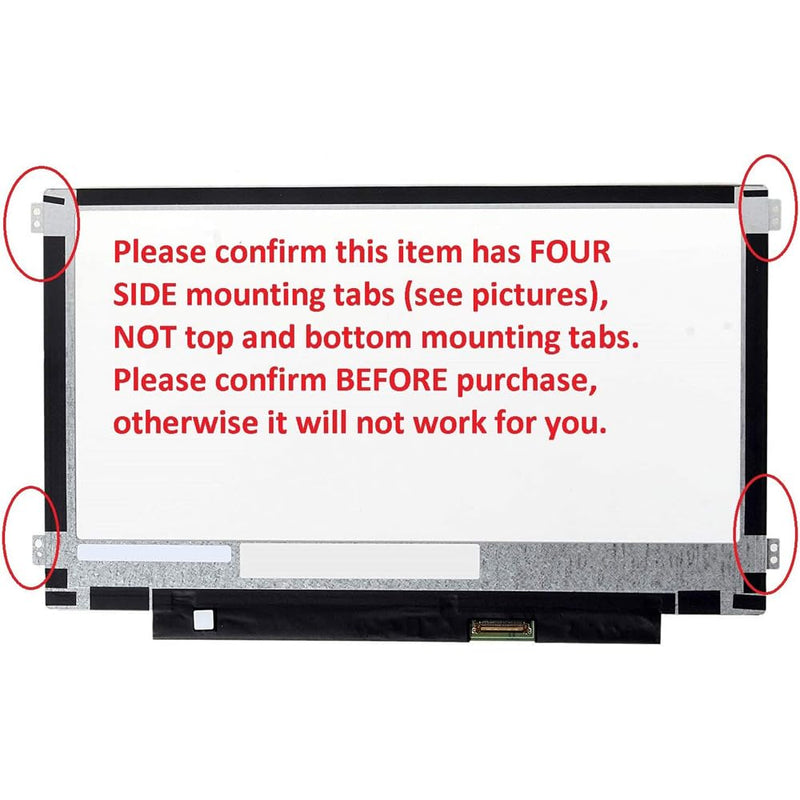 FIRSTLCD Screen Replacement for HP Chromebook 11 G3 G4 G4 EE G5 G6 G7 G9 EE 11A G8 EE, ProBook 11 G2, Stream 11 Pro G3, 11A-NB 11A-NA 11-Y 11-V 11-AH LCD Display 11.6" HD (Right&Left Mounting brakets) Type C
