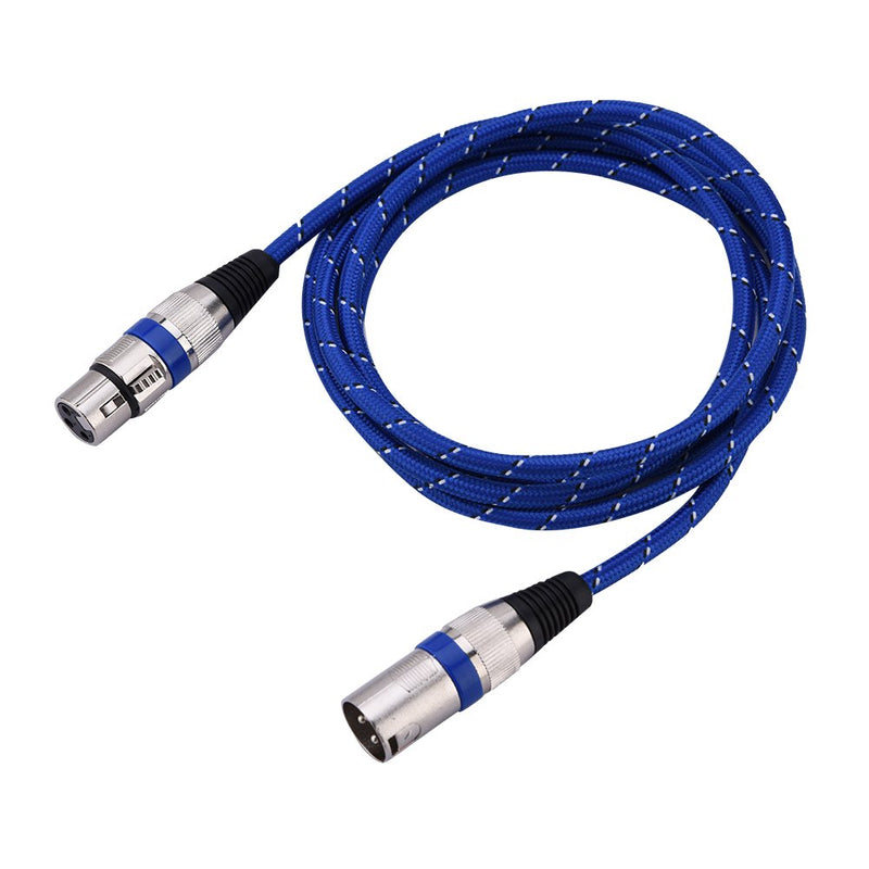 XLR Cables Male to Female 1/1.8/3/5/10/15/20m Micro Cable Lead Mini XLR 3Pin Audio Cable Balanced XLR/Mic Patch Cable For Amplifiers Microphones Mixer (1.8m) 1.8m