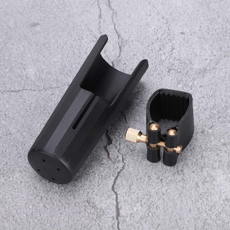 Vbest life Sax Mouthpiece Ligature, PU Ligature Fastener with Plastic Cap for Tenor Durable Saxophone Bakelite Mouthpiece Ligature