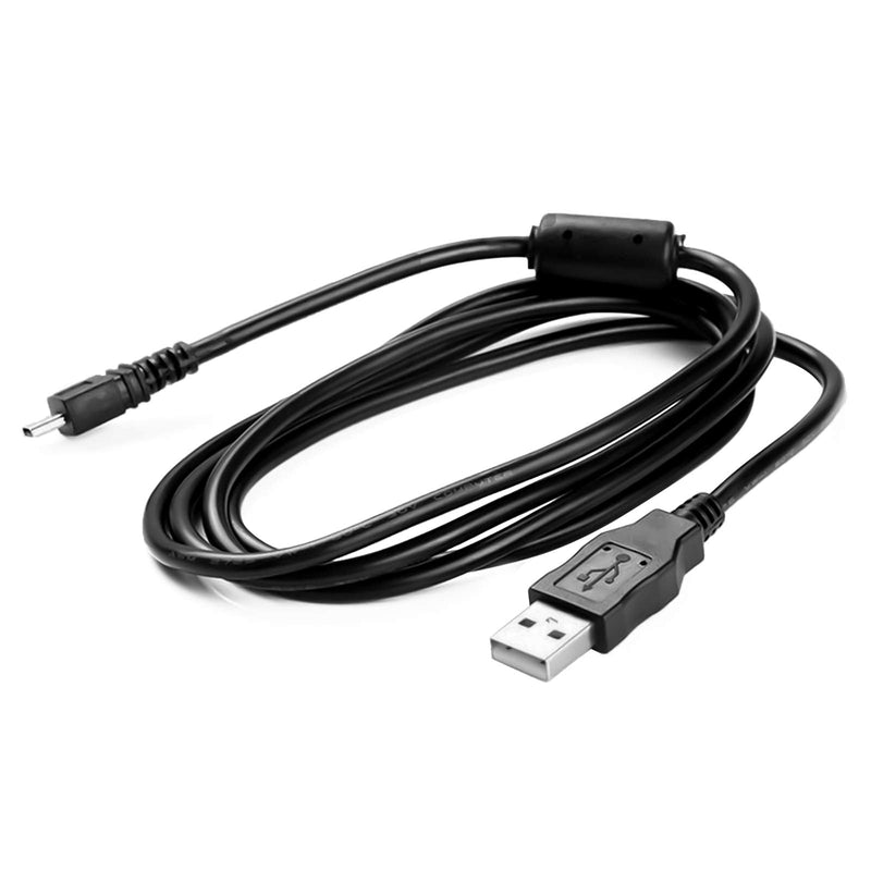 Replacement USB Camera Transfer Data Sync Charger Charging Cable Cord for Panasonic Lumix Camera DMC-G7 DMC-S5 DMC-ZS25 DMC-TZ35 ZS40 TS30 SZ3 TZ8 TZ11 TZ15 TZ24 F2 FH25 FH4 FH5 & More (Black)