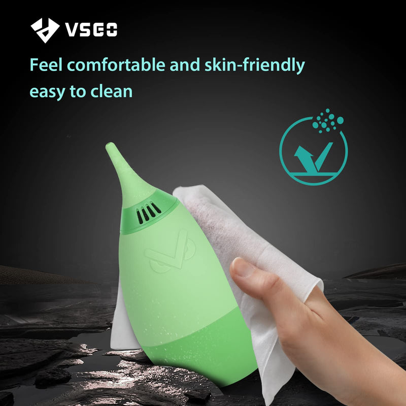 VSGO V-B014E Filter Air Blaster with Filter Tumbler Design Lens Cleaning Blower Compressed Air for Nikon Sony Canon Digital Camera Lens & Sensor Cleaning (Apple Green) Apple Green