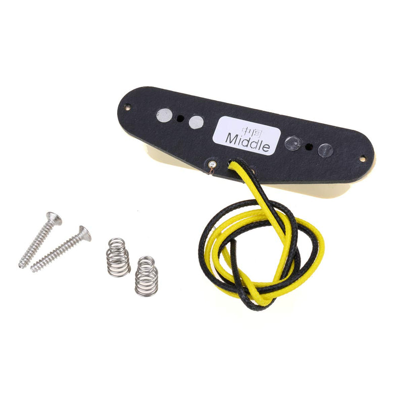 Wilkinson M Series High Output Alnico 5 Strat Single Coil Middle Pickup for Stratocaster Electric Guitar, Cream