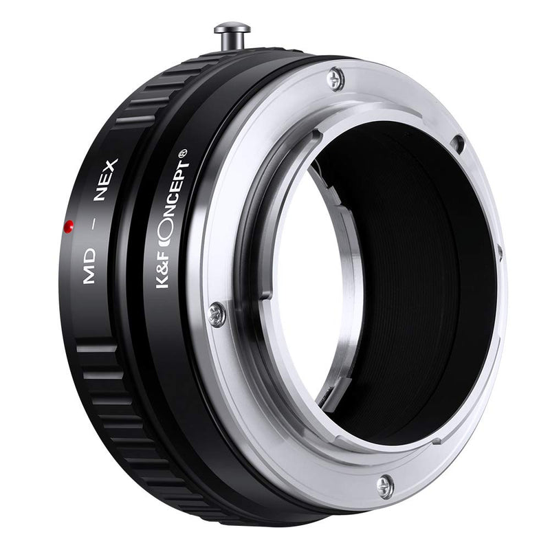 Lens Mount Adapter K&F Concept Copper Adapter Compitable with Minolta MD MC Lens to Sony NEX E-Mount Camera