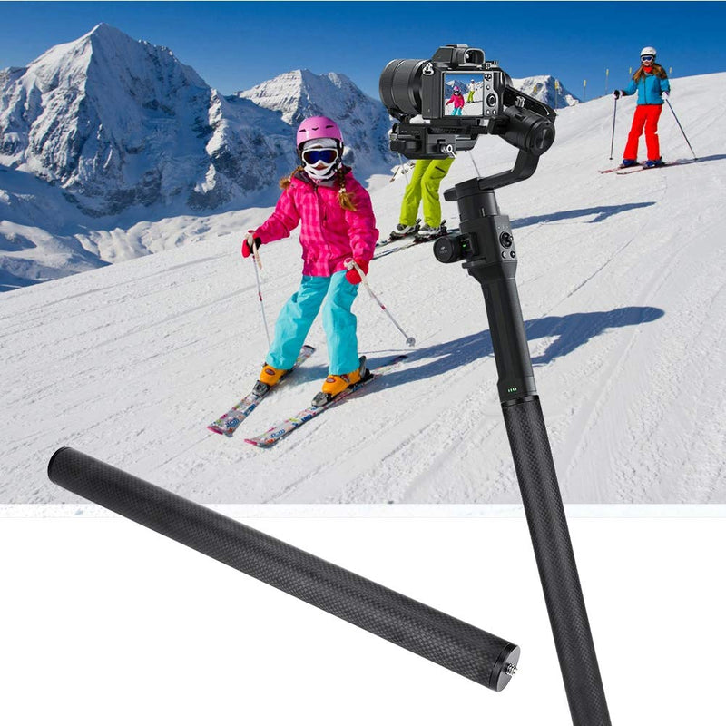 Tripod Extension Tube for Gimbal, Carbon Fiber Extension Rod Lightweight Pole Extender Accessory for Tripod Stabilizer