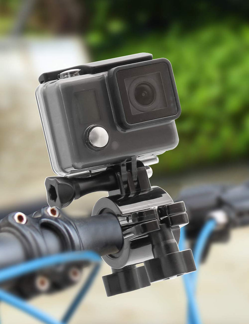 Kolasels Pipe clamp Mount, Bike Handlebar Camera Mount for GoPro Hero 9/8/7/6/5/4/3+/3/2/1