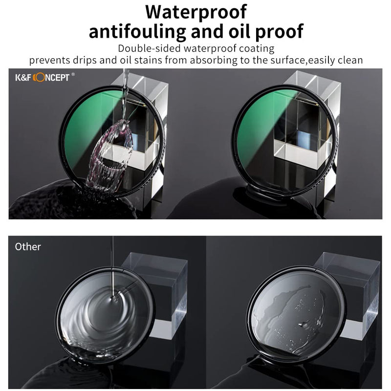 67mm Circular Polarizers Filter, K&F Concept Waterproof Circular Polarizing Filter with 24 Multi-Layer Coatings CPL Filter for 67mm Camera Lens