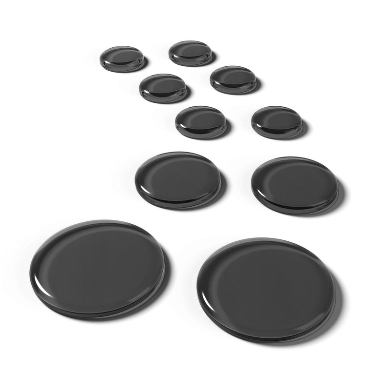 SlapKlatz Pro Drum dampeners - Black (10 pcs / 3 sizes) - Free case - Non-toxic