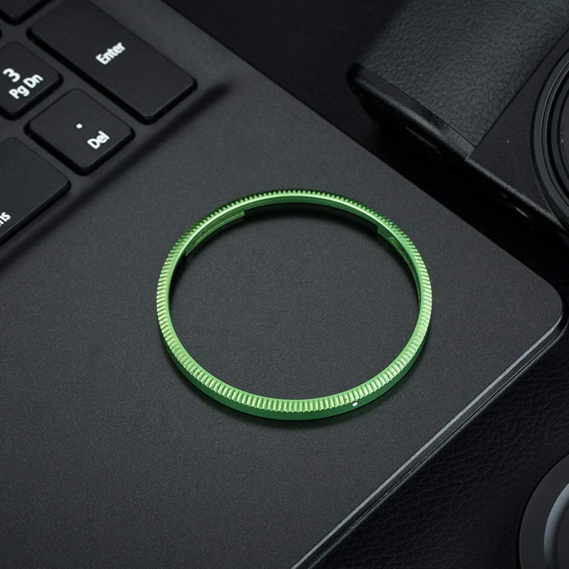 JJC Metal Lens Decoration Ring Cap for Ricoh GR III GR3 Accessories Replace Ricoh GN-1 Ring Cap -Green Green