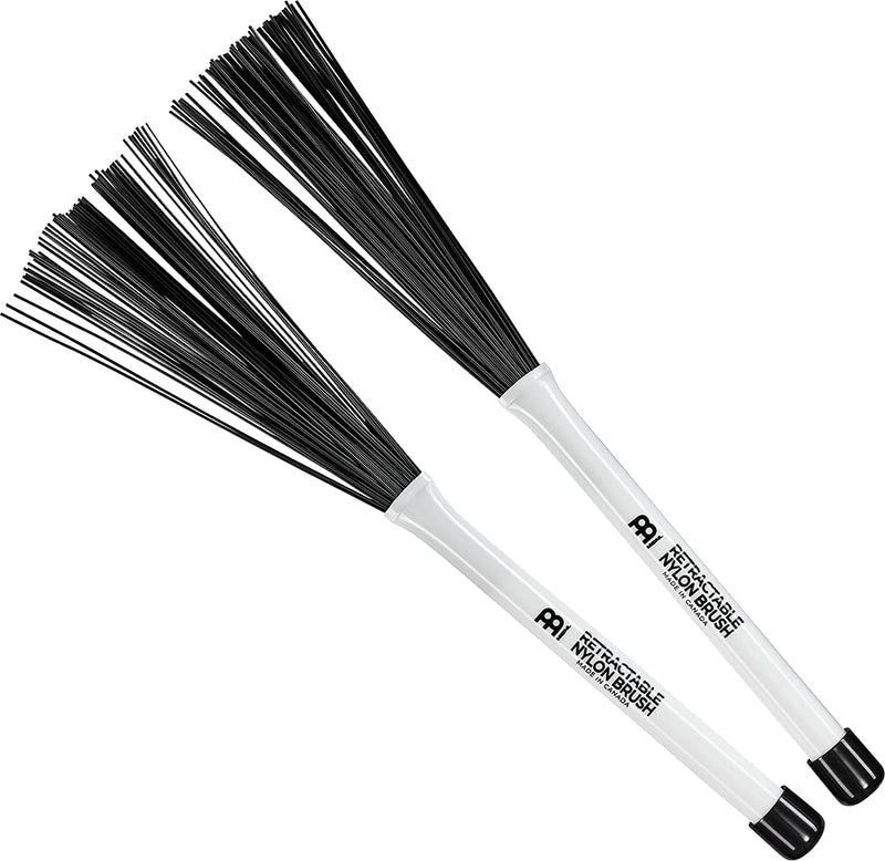 Meinl Stick & Brush Retractable Nylon Brush with Plastic Handle - MADE IN U.S.A. (SB304)