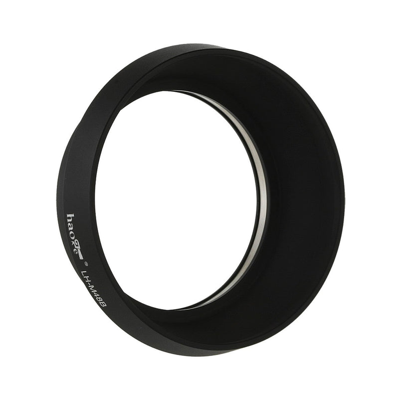Haoge LH-M48B Metal Lens Hood Shade for Olympus M.ZUIKO Digital 17mm F1.8 17 1.8 Lens Replaces LH-48B Black Round-Black