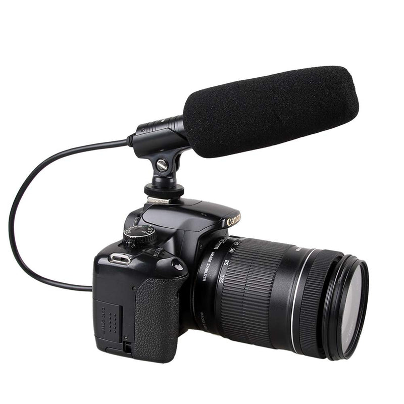 YICHUANG YC-CFM160 3.5mm Plug Professional DSLR Video Interview Microphone Mic for Canon Nikon Sony Panasonic Olympus DSLR Camera JVC Camcorder