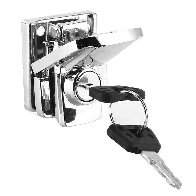 Motorcycle Trunk Lock Iron Trunk Lock Spring Toggle Latch Hasp Clamp Cabinet Locking Tool for Motorcycles and Traveling