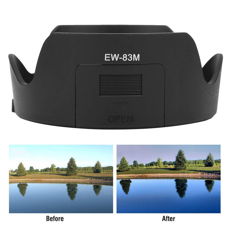 Goshyda Lens Hood, EW-83M Camera Lens Hood Replacement for Canon EF 24-105mm f/3.5-5.6 is STM