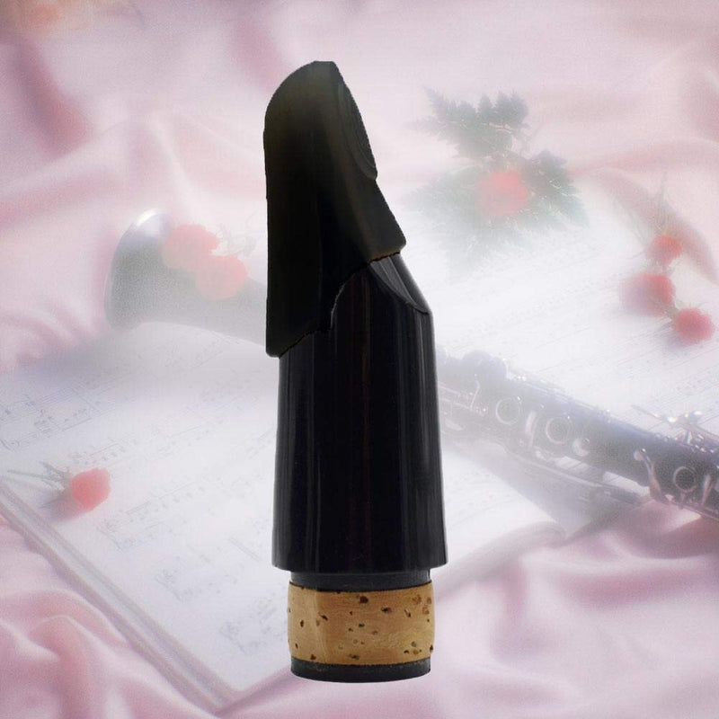 Mouthpiece Cap Protector for Saxophone Clarinet Rubeer Middle Size Instrument Accessory Black