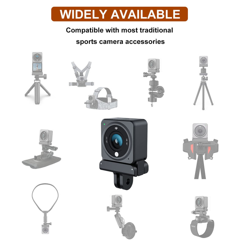 O'woda Magnetic Adapter Mount for DJI Action 2 Compatible with Almost Any Action Camera Accessory for Outdoor Sports Adapter for DJI Action 2
