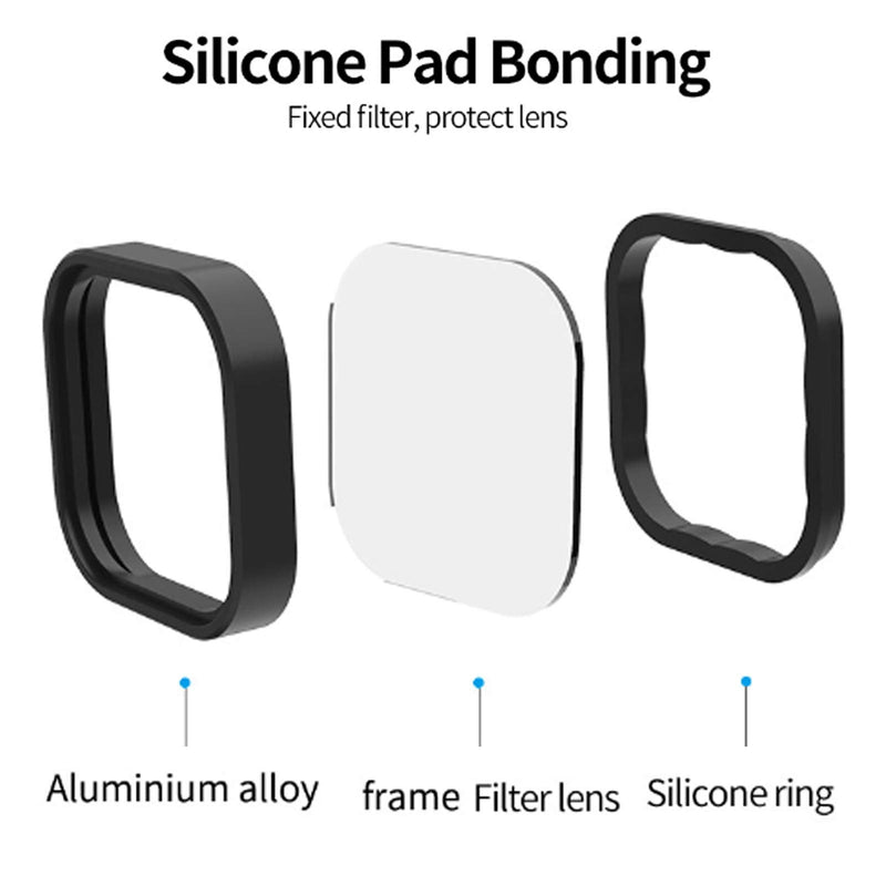 CPL Lens Filter,Action Camera CPL Polarizing Filter Optical Glass Lens Filter Photography Accessory with Frame, for GoPro Hero 9