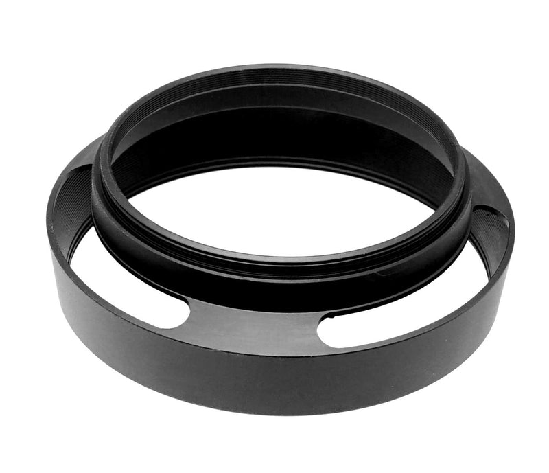 Fotasy 58mm Metal Curved Lens Hood, 58mm Vented Hood, 58mm Lens Hood for Fuji Leica Leitz Panasonic Olympus Panasonic Sony Lens, 58mm Screw-in Lens Hood