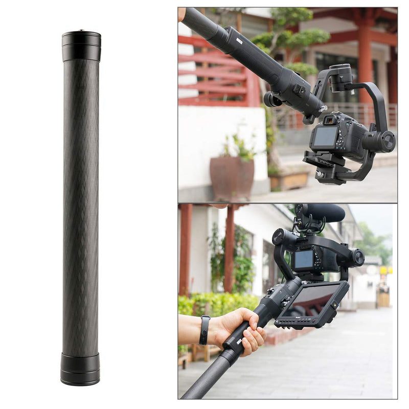 Zhiyun Extension Pole Professional Stabilizer Extension Pole Stick Rod Monopod Carbon Fiber with 1/4 Inch Screw 35cm Long Compatible with DJI Ronin-S Zhiyun Crane 2/3 Feiyu AK4000/ AK2000 Moza Air 2