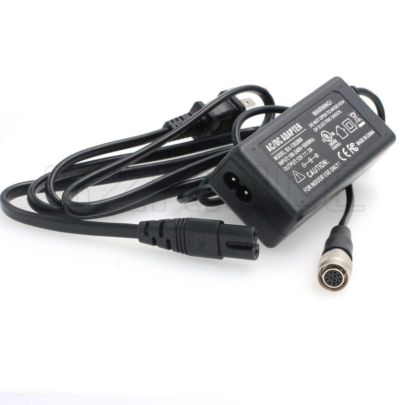 SZRMCC Basler GigE Industrial Camera Hirose 12 pin AC DC Power Supply Adapter 12V 2A