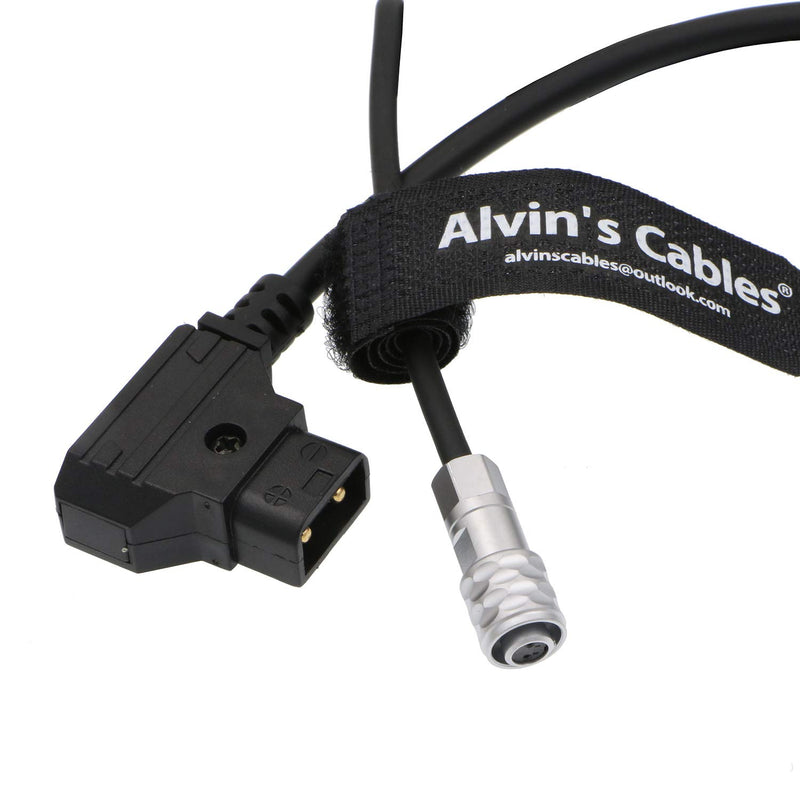 Alvin's Cables BMPCC 4K to AlvinTap Protective DTap Power Cable for Blackmagic Pocket Cinema Camera 4K Gold Mount V-Mount Battery Weipu 2 Pin Female to P-Tap