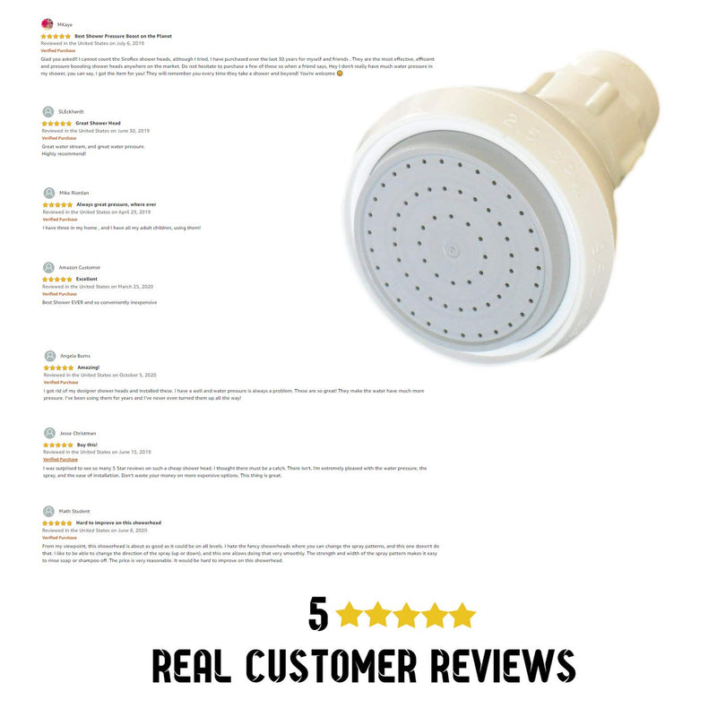 Siroflex White Shower Head Made In Italy