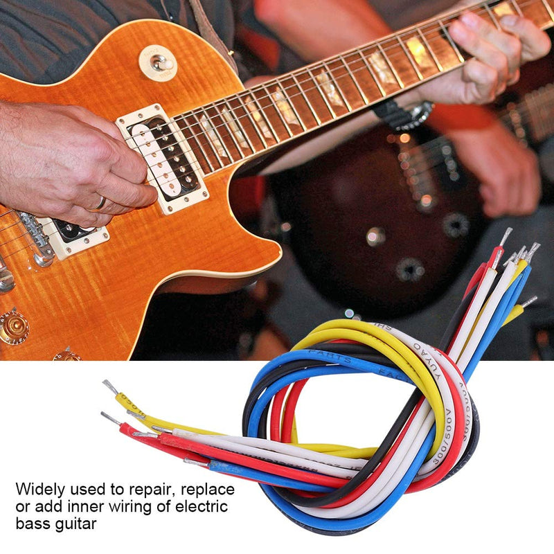 10 Pcs Electric Guitar Wire, 9 cm /19 cm Guitar Wire Cable for Electric Bass Guitar (19cm) 19cm