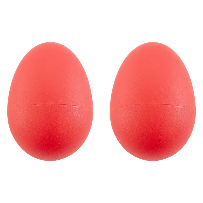 Tiger SHA7-CL Egg Shakers, Plastic Percussion Maracas Musical Shakers – Red, Pack of Two