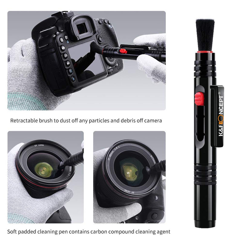 K&F Concept 58mm UV/CPL/ND Professional Lens Filter Kit (3 Pieces), UV Filter + Circular Polarizing Filter + Neutral Density Filter (ND4) + Cleaning Pen + Filter Pouch for Camera Lens